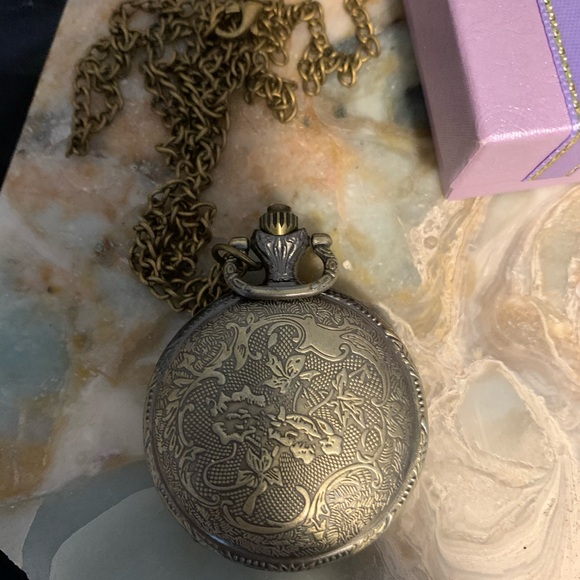NIB Buddha Locket Pocket Watch Necklace - Picture 3 of 5